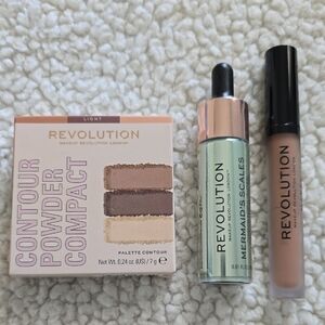 A Trio Of Revolution make up Revolution london.